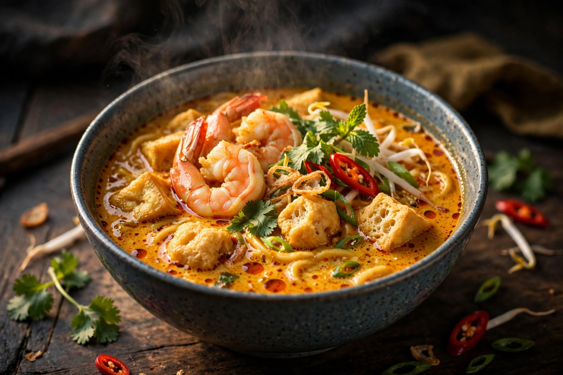 Bowl of laksa