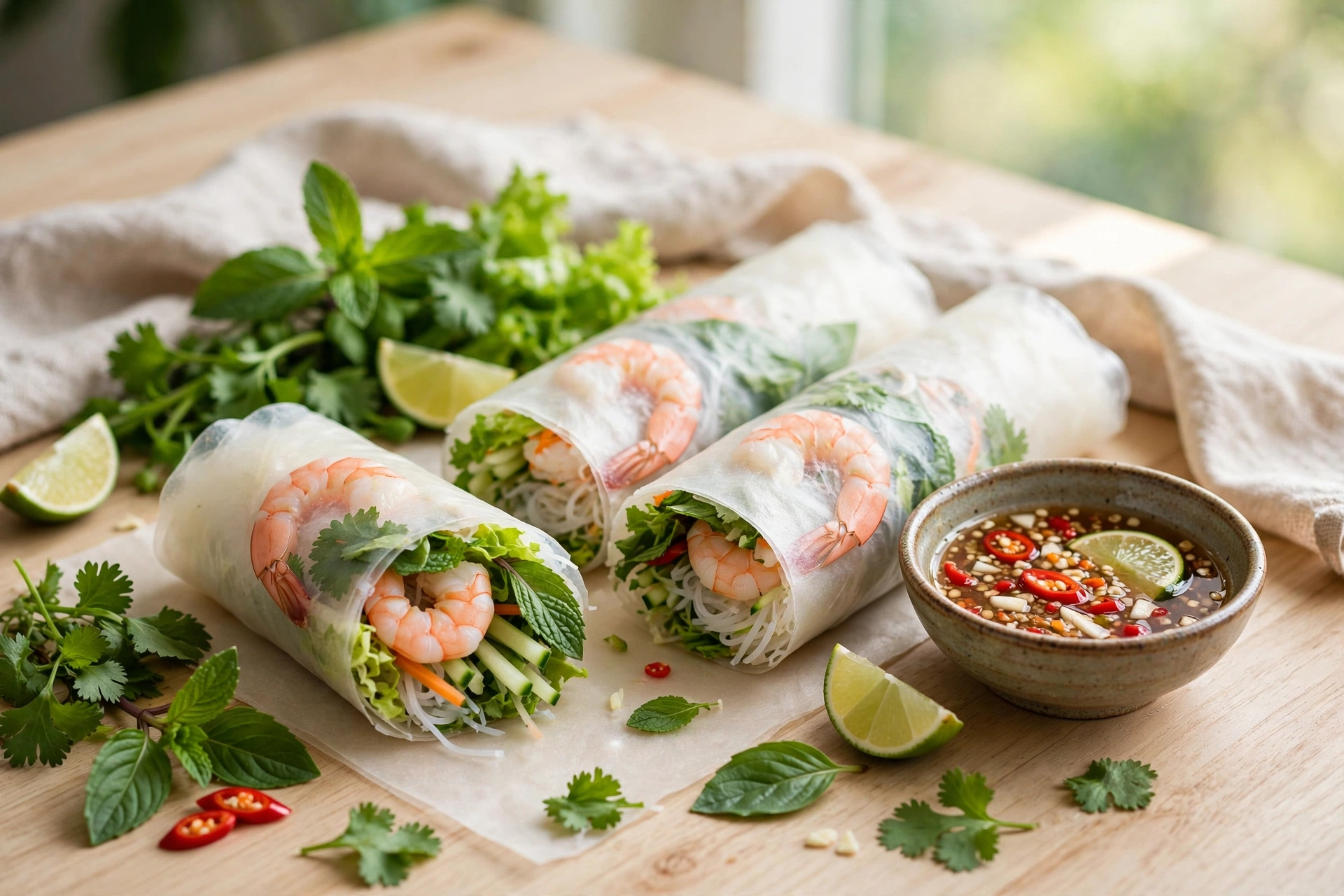 Rice paper rolls